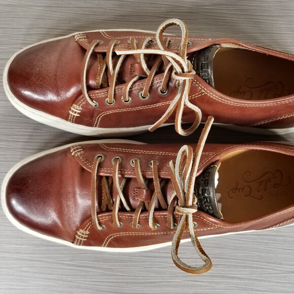 Sperry Gold Cup Sport Sneaker, Cognac Leather, Mens Size 11.5 M - Picture 10 of 12